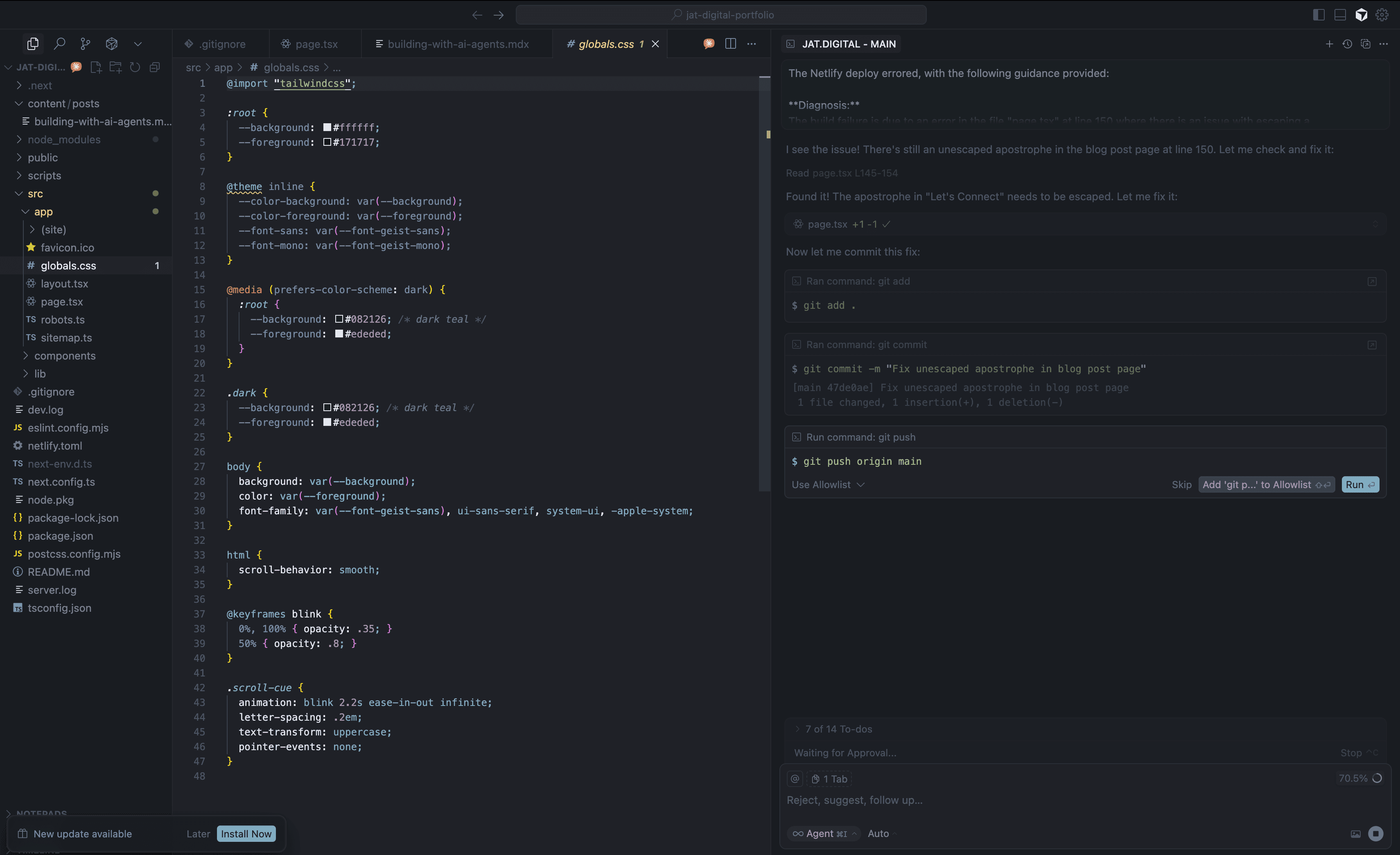 Building My Portfolio with AI Agents: A Journey of Discovery